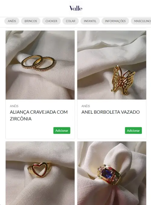 categorize exemplo catálogo