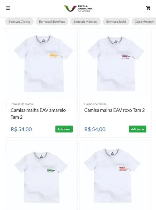 categorize exemplo catálogo