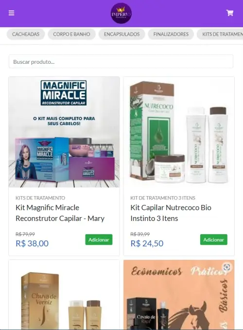categorize exemplo catálogo